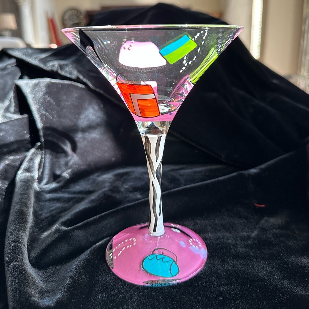 Lolita SHOPAHOLIC, TOO martini glass.